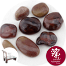 Chinese Pebbles - Polished Red Granite - Click & Collect - 2691